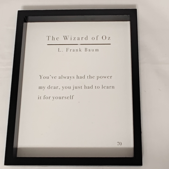 Wizard of Oz Book Page in Black Frame - Picture 1 of 3